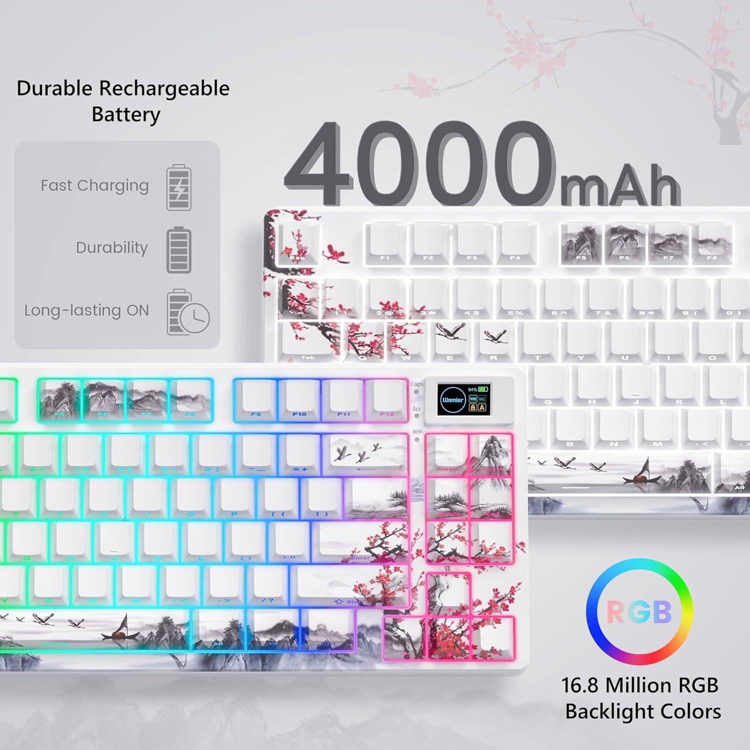 Teclado Mecánico Womier SK80 PRO RGB Inalámbrico 75%