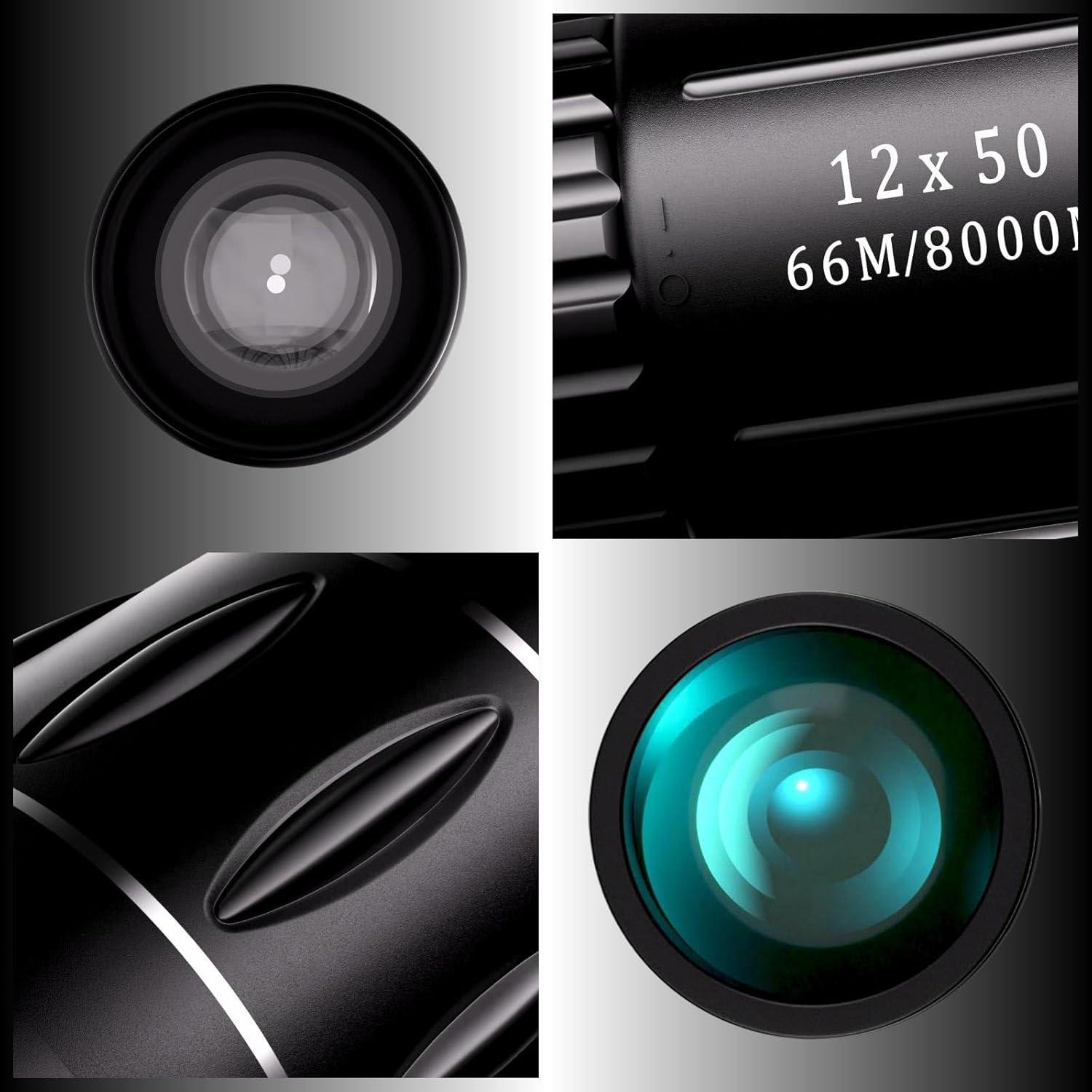 Monocular 12x50 HD BUCAEEL para observación de aves y senderismo