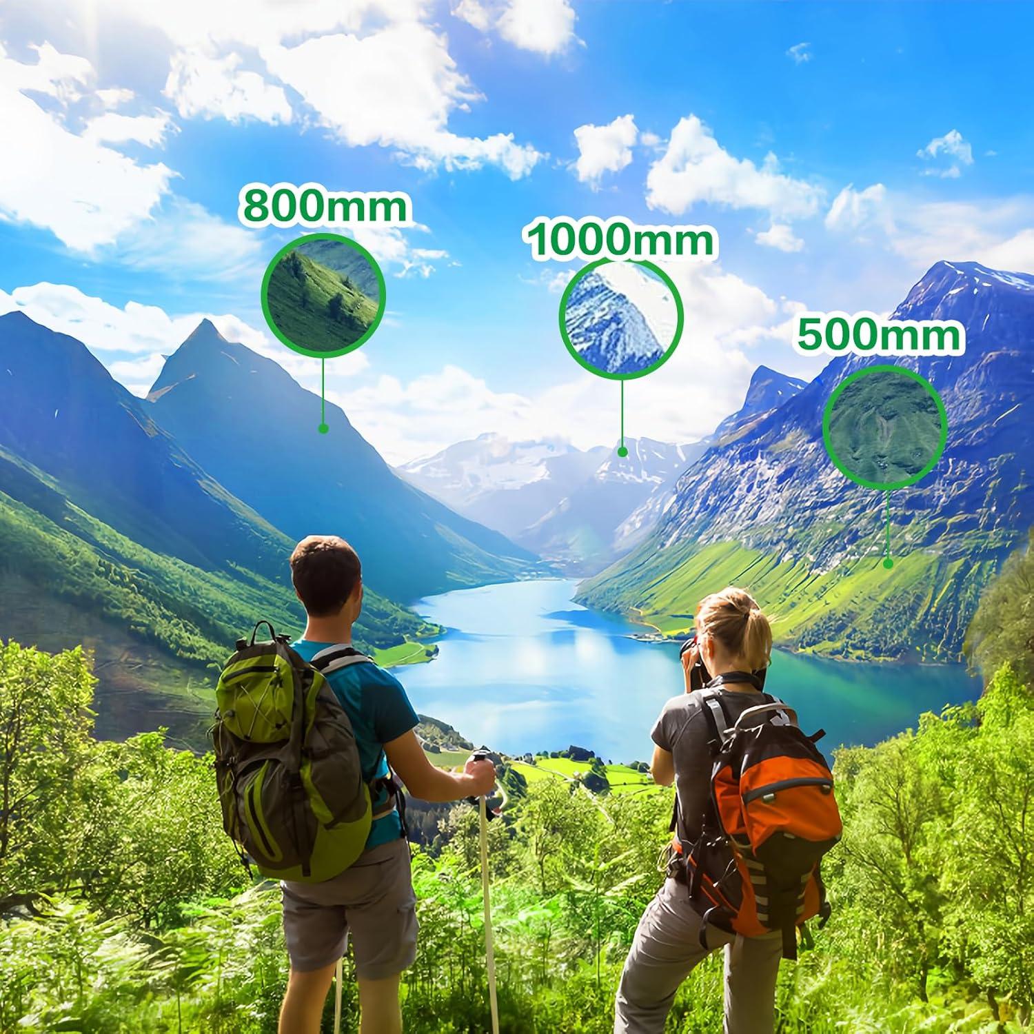 Monocular 12x50 HD BUCAEEL para observación de aves y senderismo