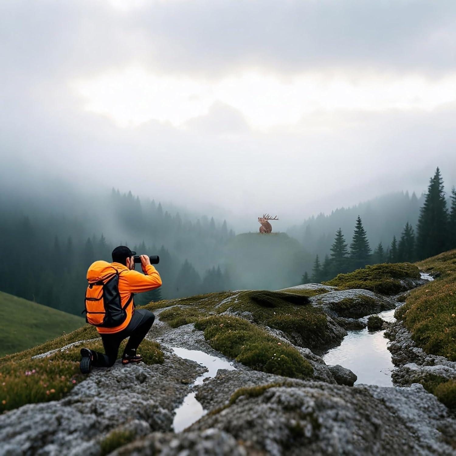 Monocular 12x50 HD BUCAEEL para observación de aves y senderismo