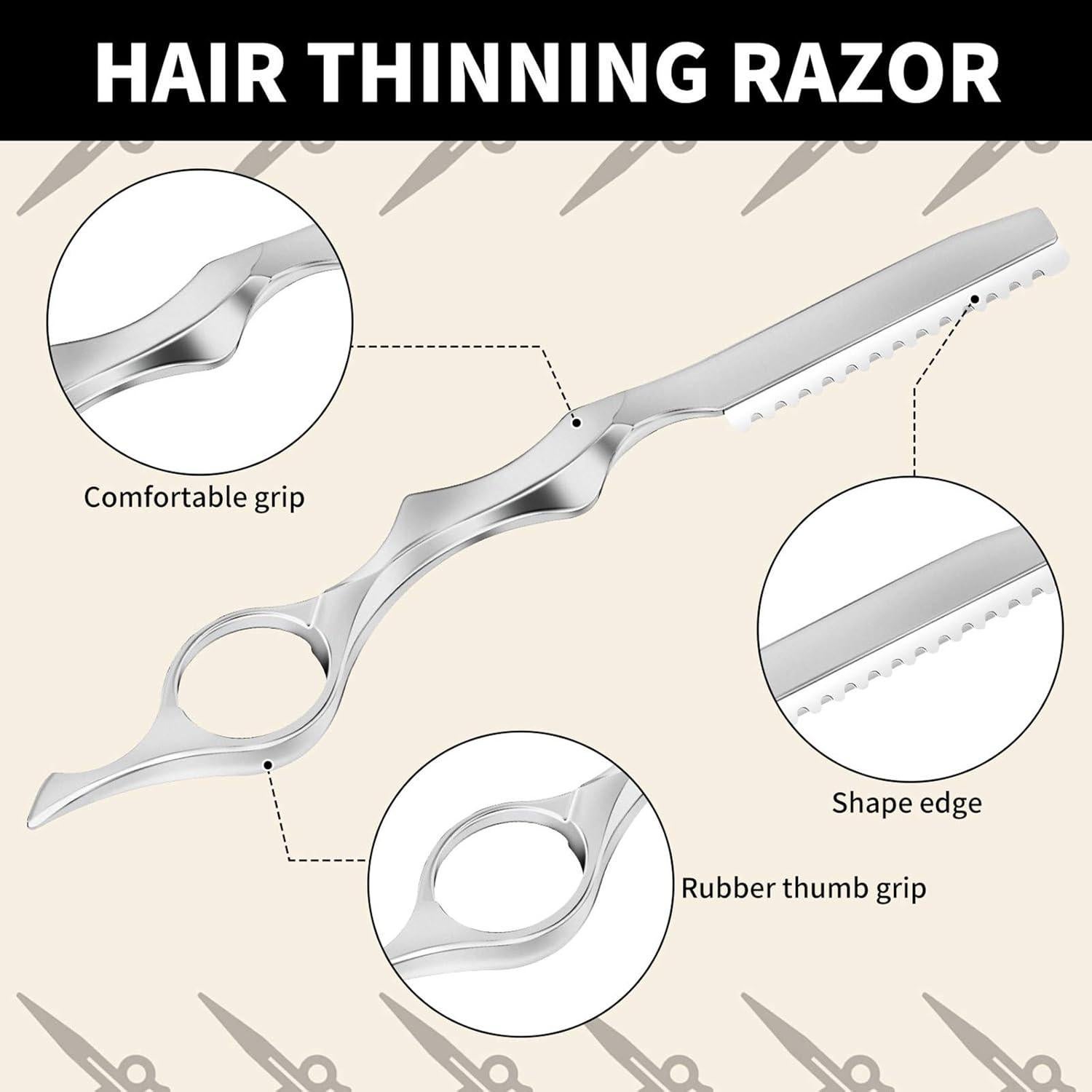 Mudder Juego de 11 Peines Texturizantes para Cabello Plata