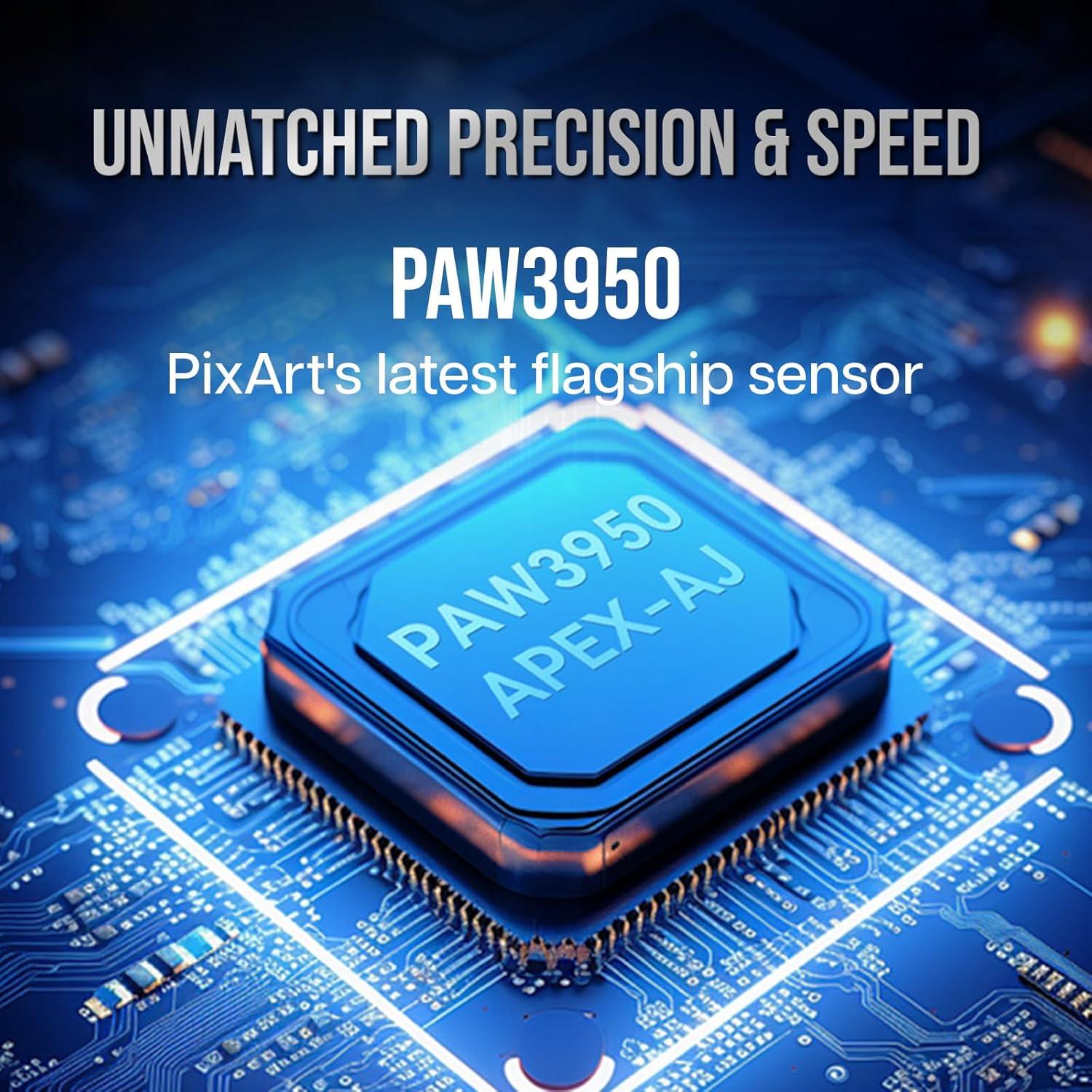 Ratón Inalámbrico AJAZZ AJ159 APEX 30000 DPI Blanco