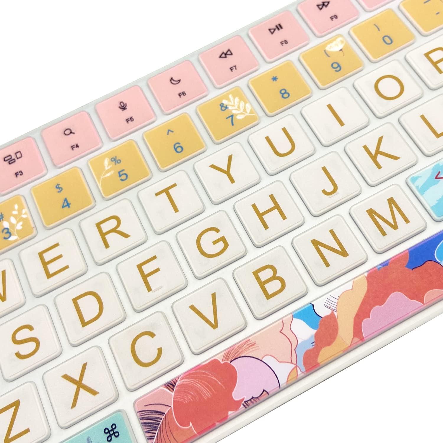 Funda de Teclado Sanfulin para Apple iMac A2520 con Flores