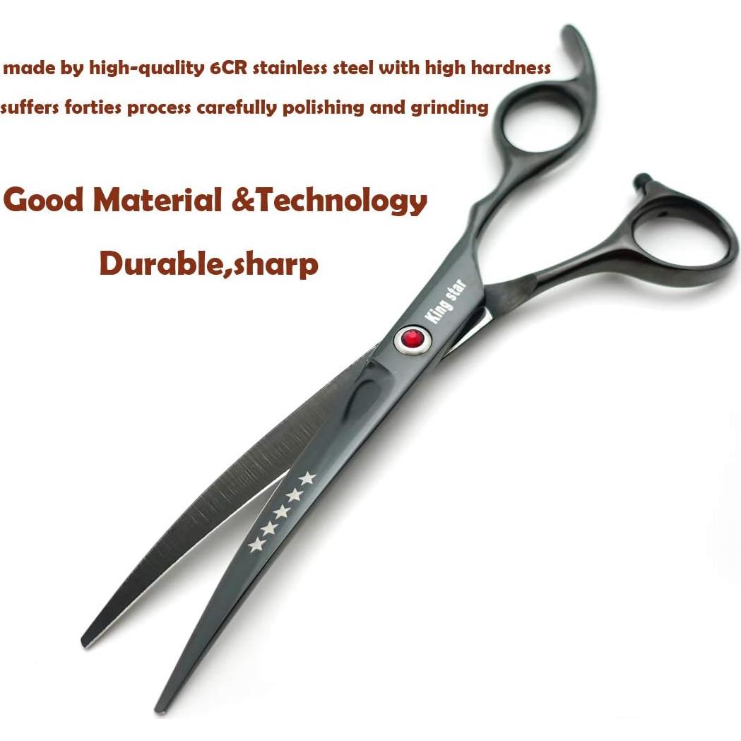 Juego de tijeras de peluquería KINGSTAR 4 piezas para mascotas