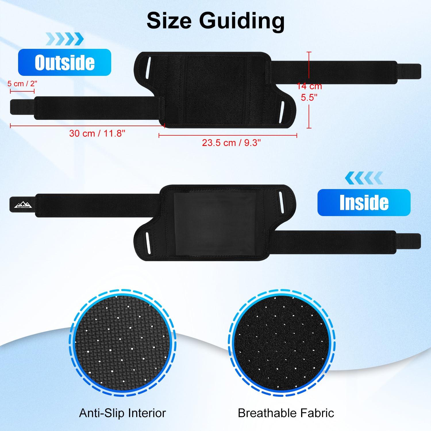 Faja de Compresión SupreGear para Tendinitis Brazo M Negro