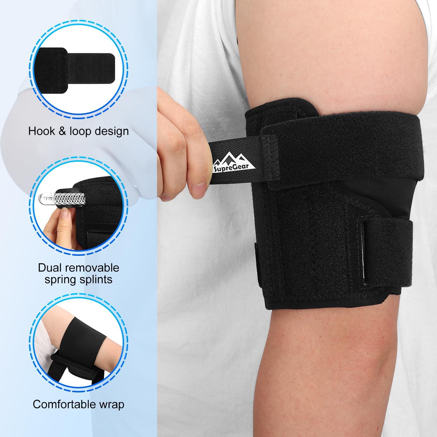 Faja de Compresión SupreGear para Tendinitis Brazo M Negro
