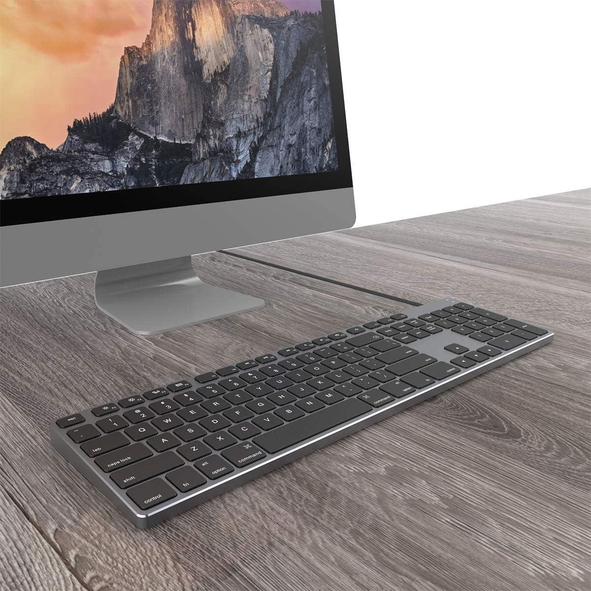 Teclado USB Alámbrico 9H de Aluminio con Teclado Numérico