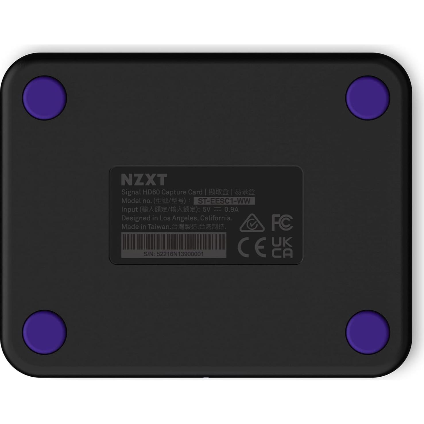 NZXT Signal HD60 Full HD USB Capture Card - ST-EESC1-WW - HD60 (1080p) - Live Streaming and Gaming - Zero-Lag Passthrough - Open Compatibility