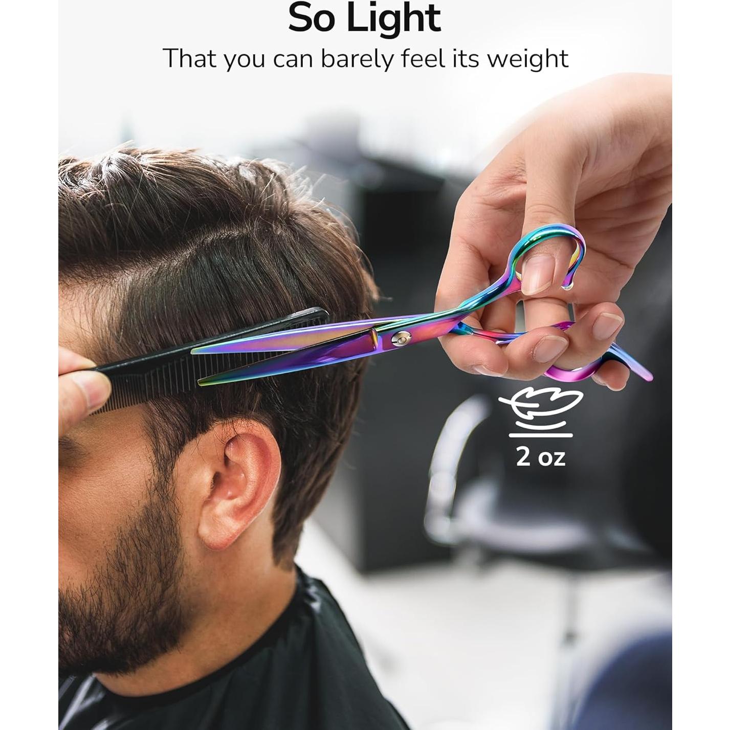 Tijeras de Corte de Cabello ULG 16.5 cm Profesionales Arcoíris