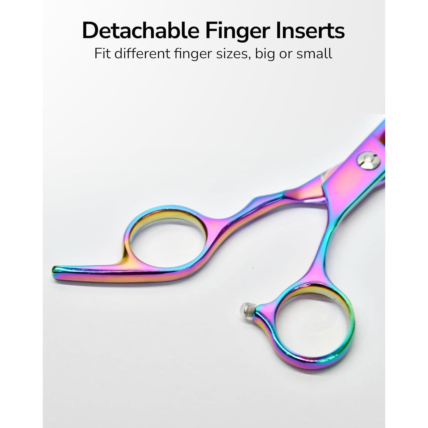 Tijeras de Corte de Cabello ULG 16.5 cm Profesionales Arcoíris