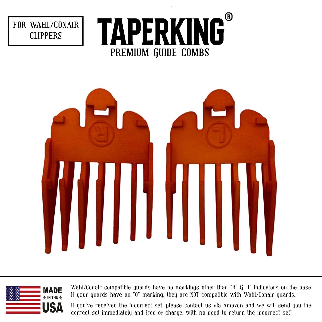 Juego de Protectores de Peine Taper King Ámbar #3 a #5