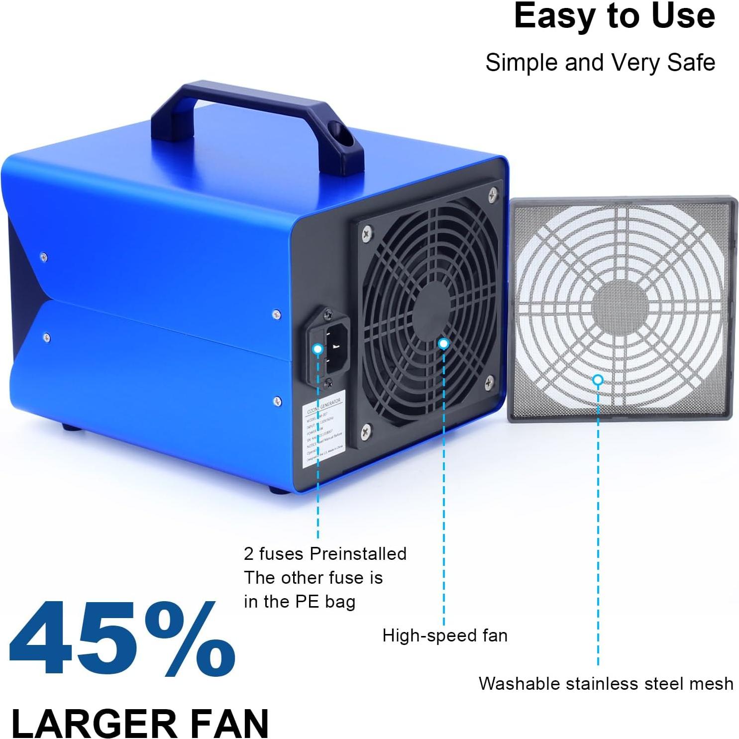 Generador de Ozono ONAMOR 88000mg para Hogar y Vehículos