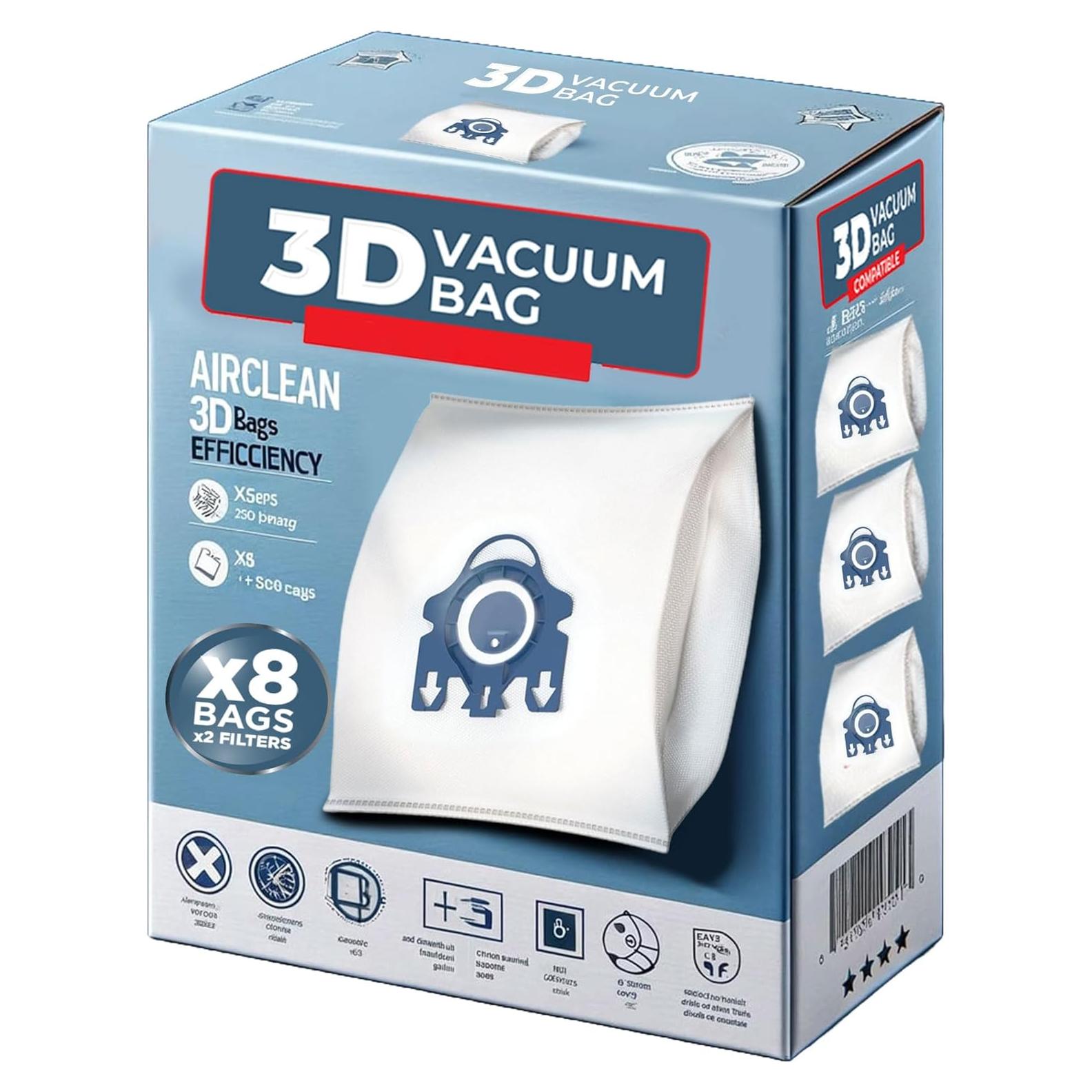 Bolsas de Aspiradora 5-Star GN 3D Reemplazo Miele 16+4