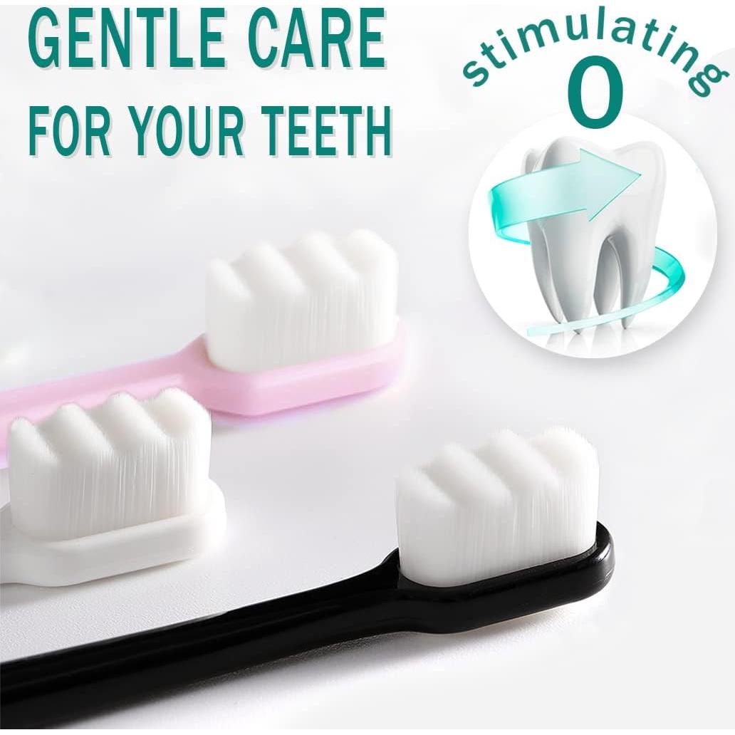 Cepillo de Dientes Extra Suave GoldDawn 6 Paquetes Cerdas Finas