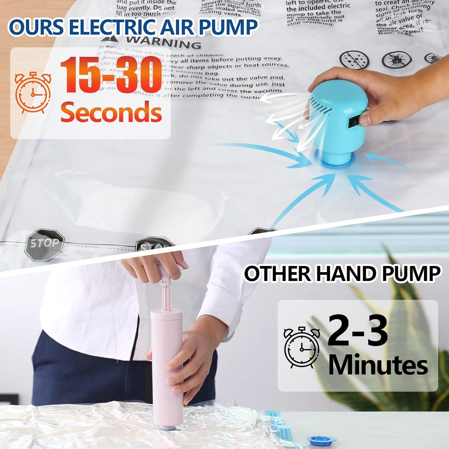 Bolsas de Almacenamiento al Vacío ZPP 30 Pzas con Bomba Eléctrica