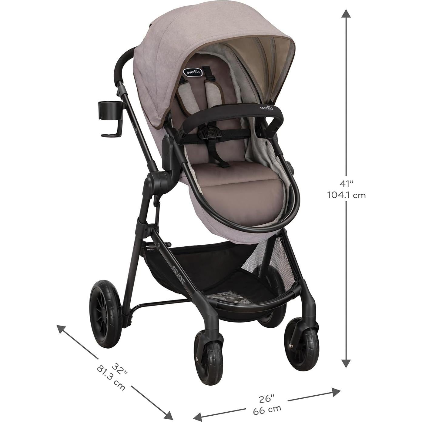 Sistema de Viaje Modular Evenflo Pivot con Asiento LiteMax