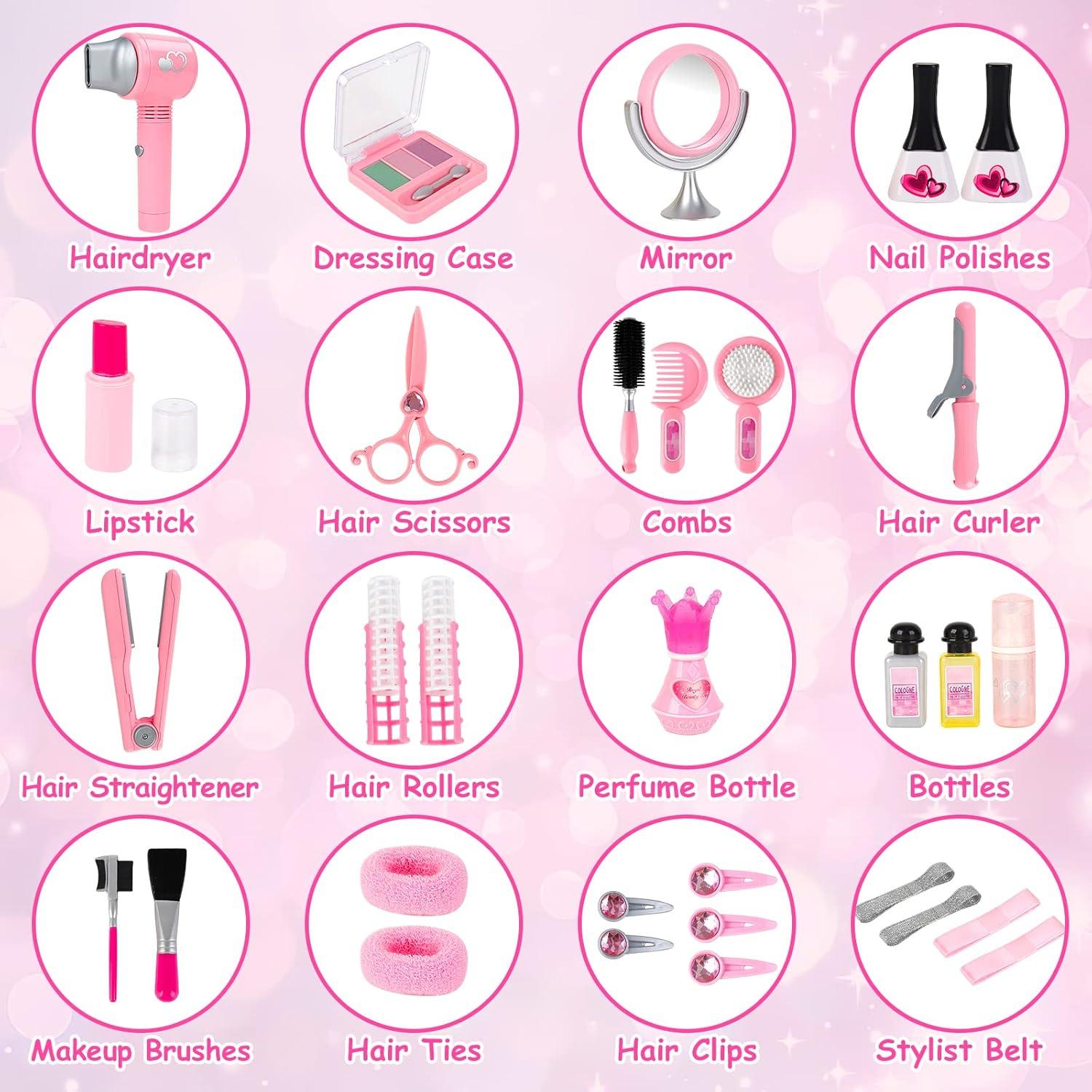Conjunto de Salón de Belleza deAO 35 Piezas Juguetes Niñas