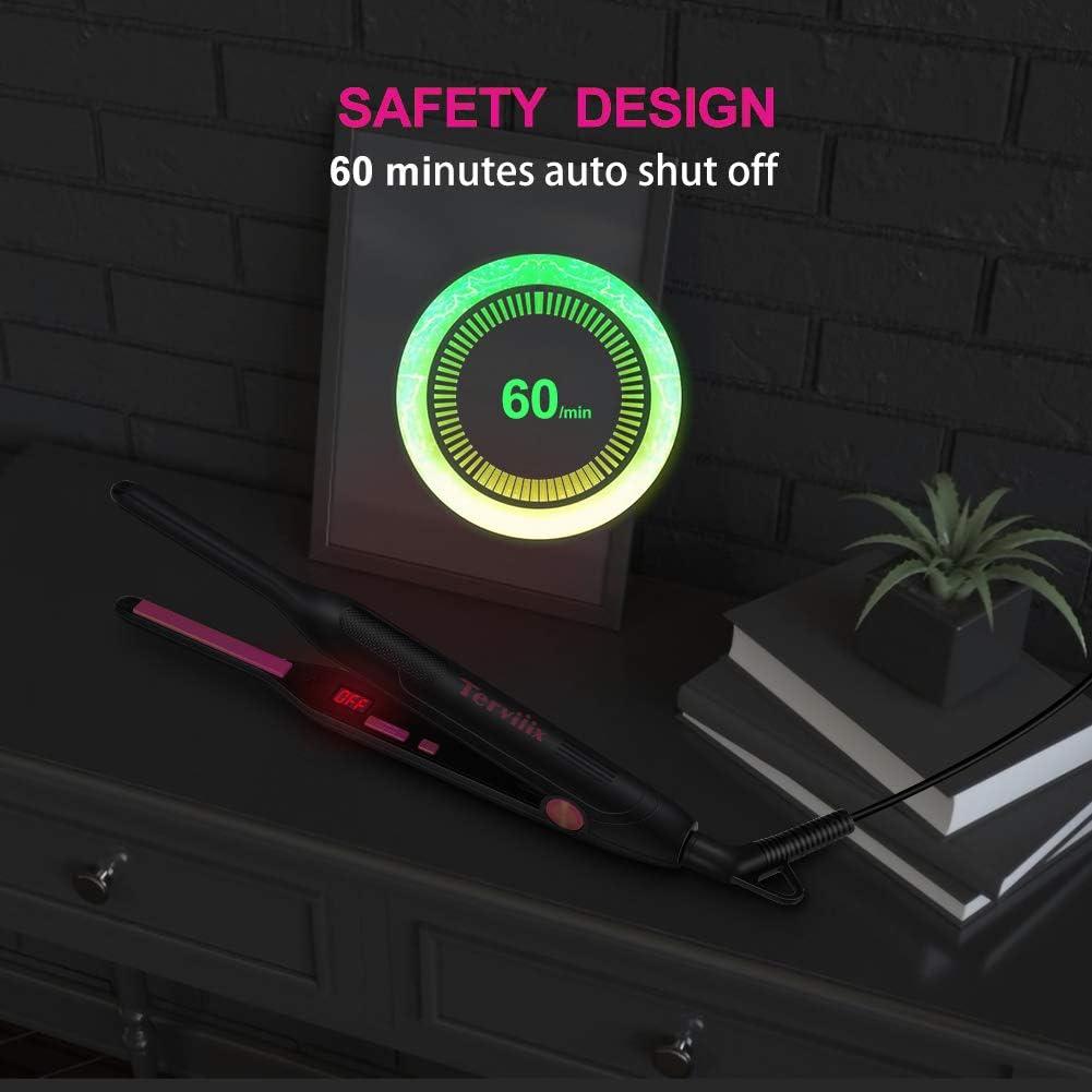 Plancha Mini Terviiix T-1088R Cerámica 0.76cm Temperatura Ajustable