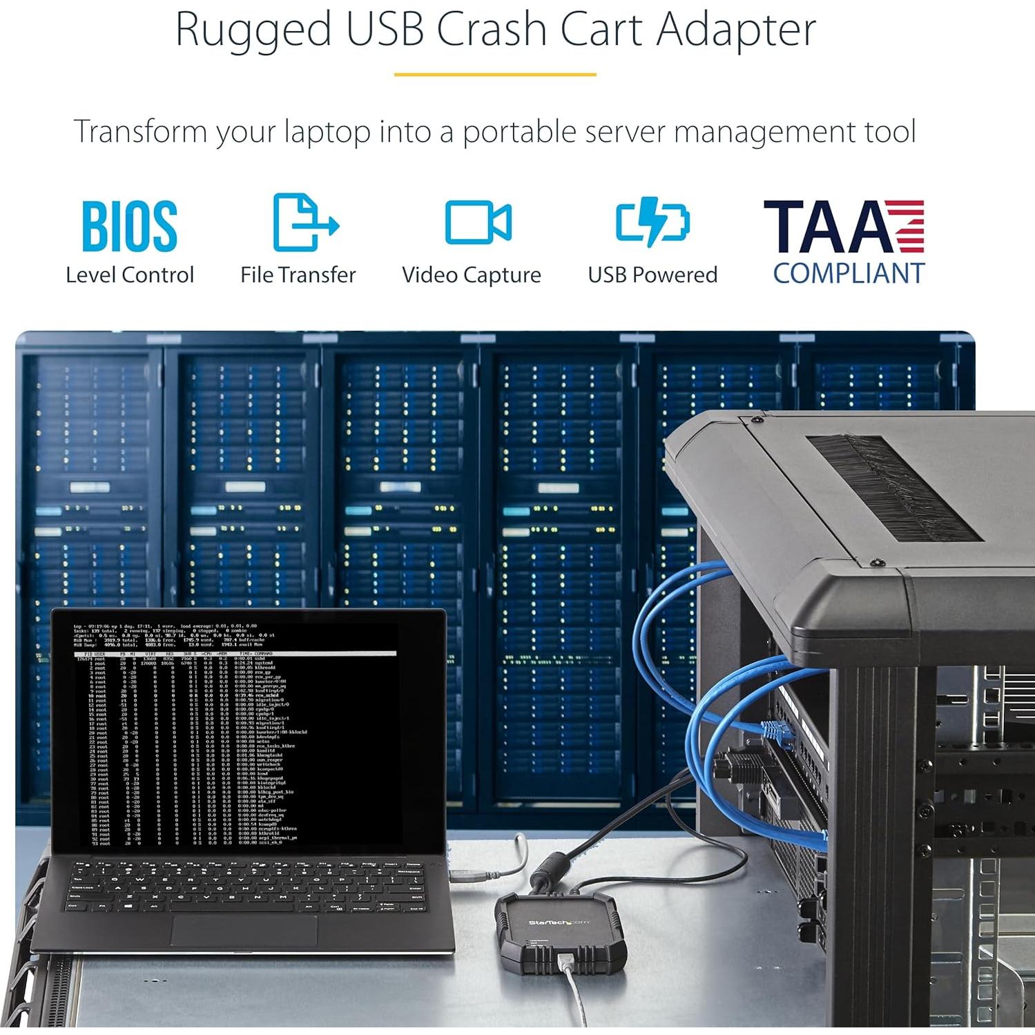 Adaptador KVM USB/VGA StarTech NOTECONS02X Rugoso