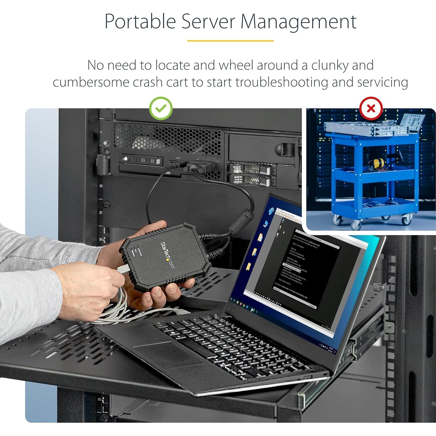 Adaptador KVM USB/VGA StarTech NOTECONS02X Rugoso