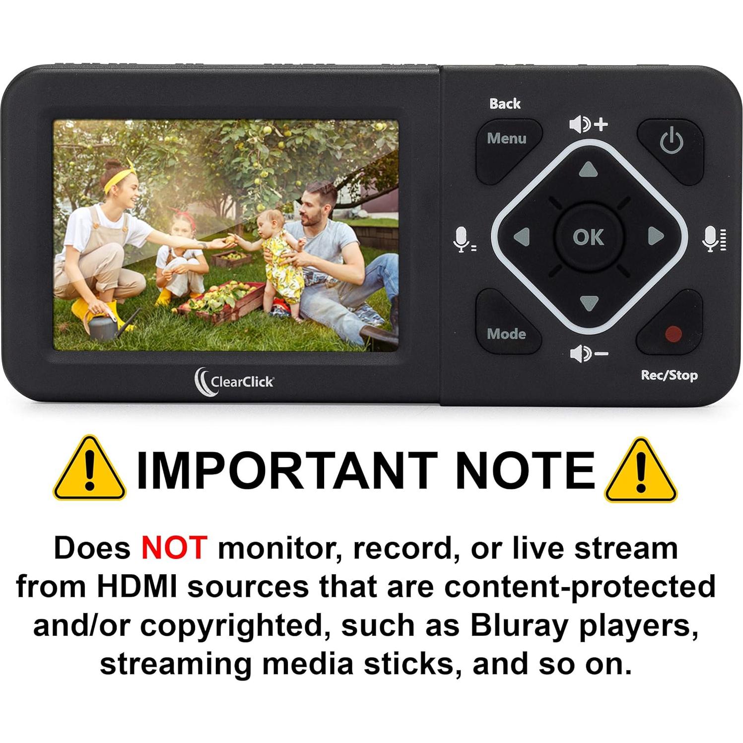 ClearClick HD Video Capture Box Ultimate - Captura Video HDMI y RCA