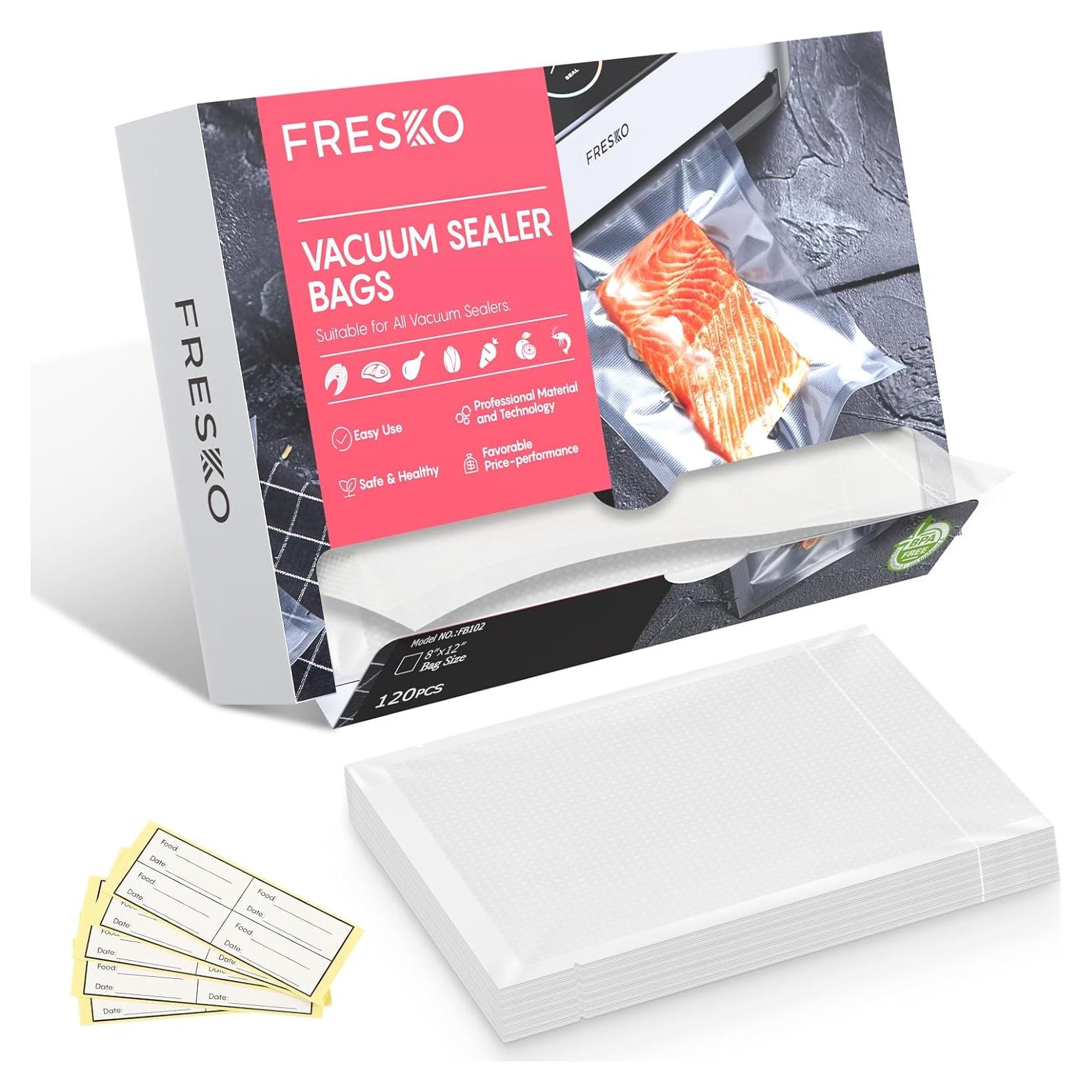 Bolsas de Sellado al Vacío FRESKO 20x30cm 120 Piezas BPA Free
