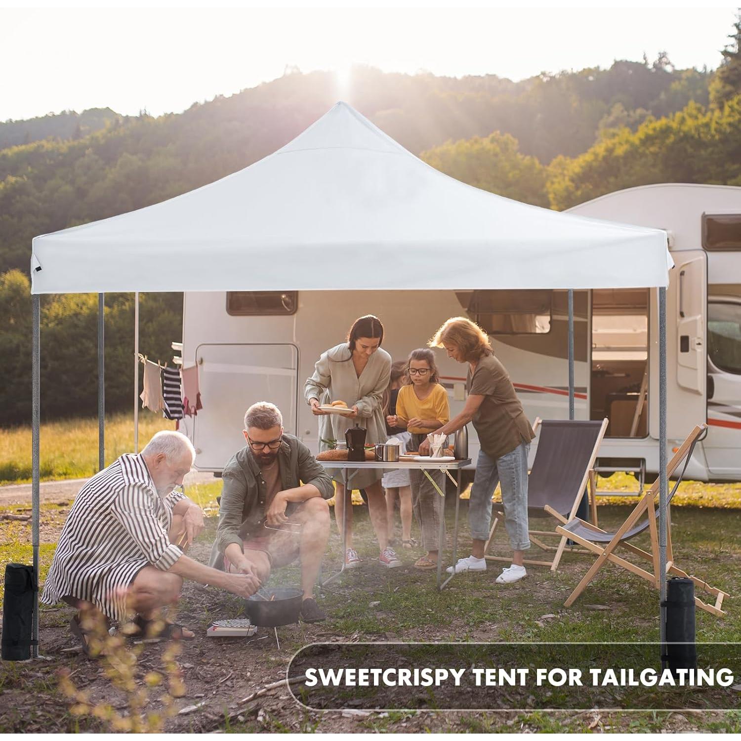 Carpa Pop Up Sweetcrispy Blanca 3x3m Resistente al Agua