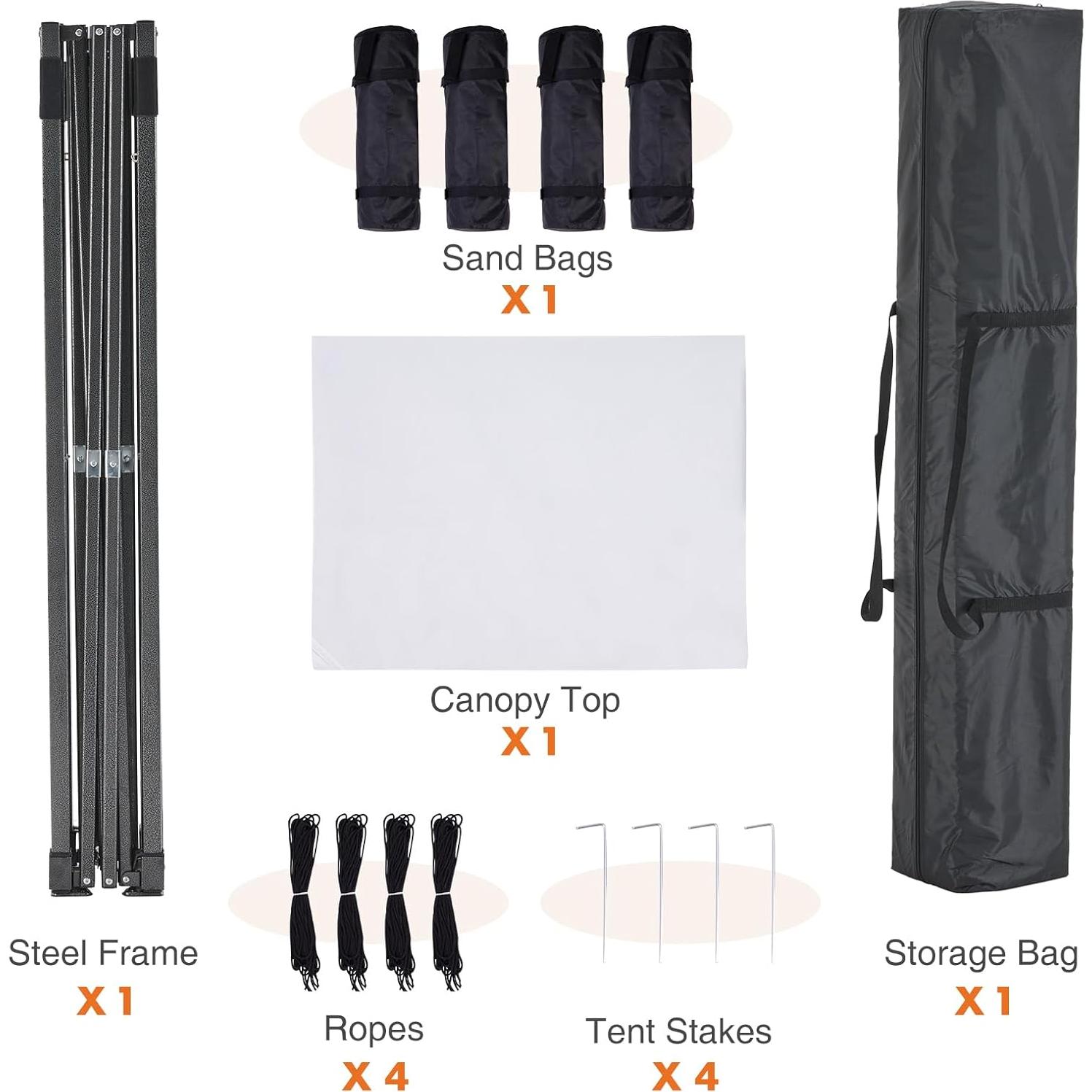 Carpa Pop Up Sweetcrispy Blanca 3x3m Resistente al Agua