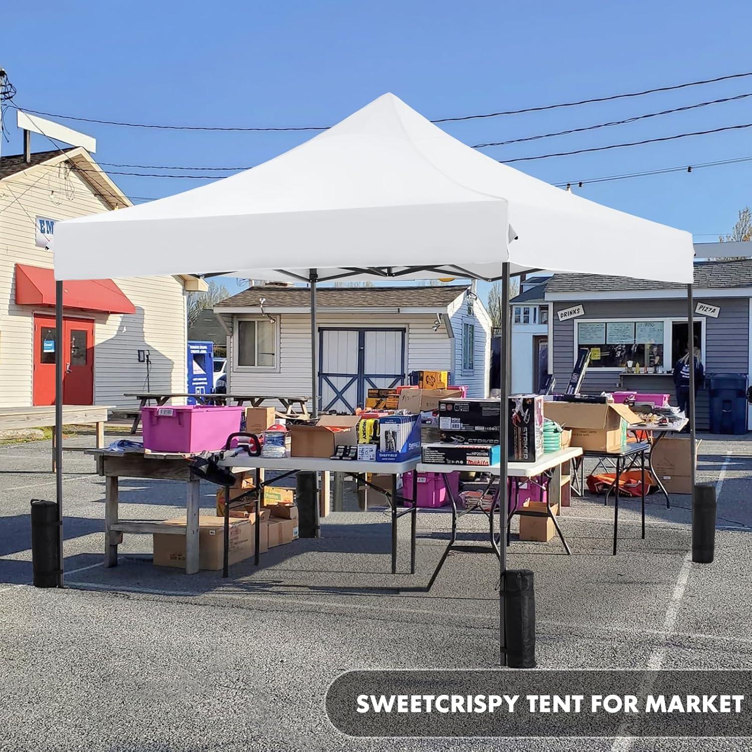 Carpa Pop Up Sweetcrispy Blanca 3x3m Resistente al Agua