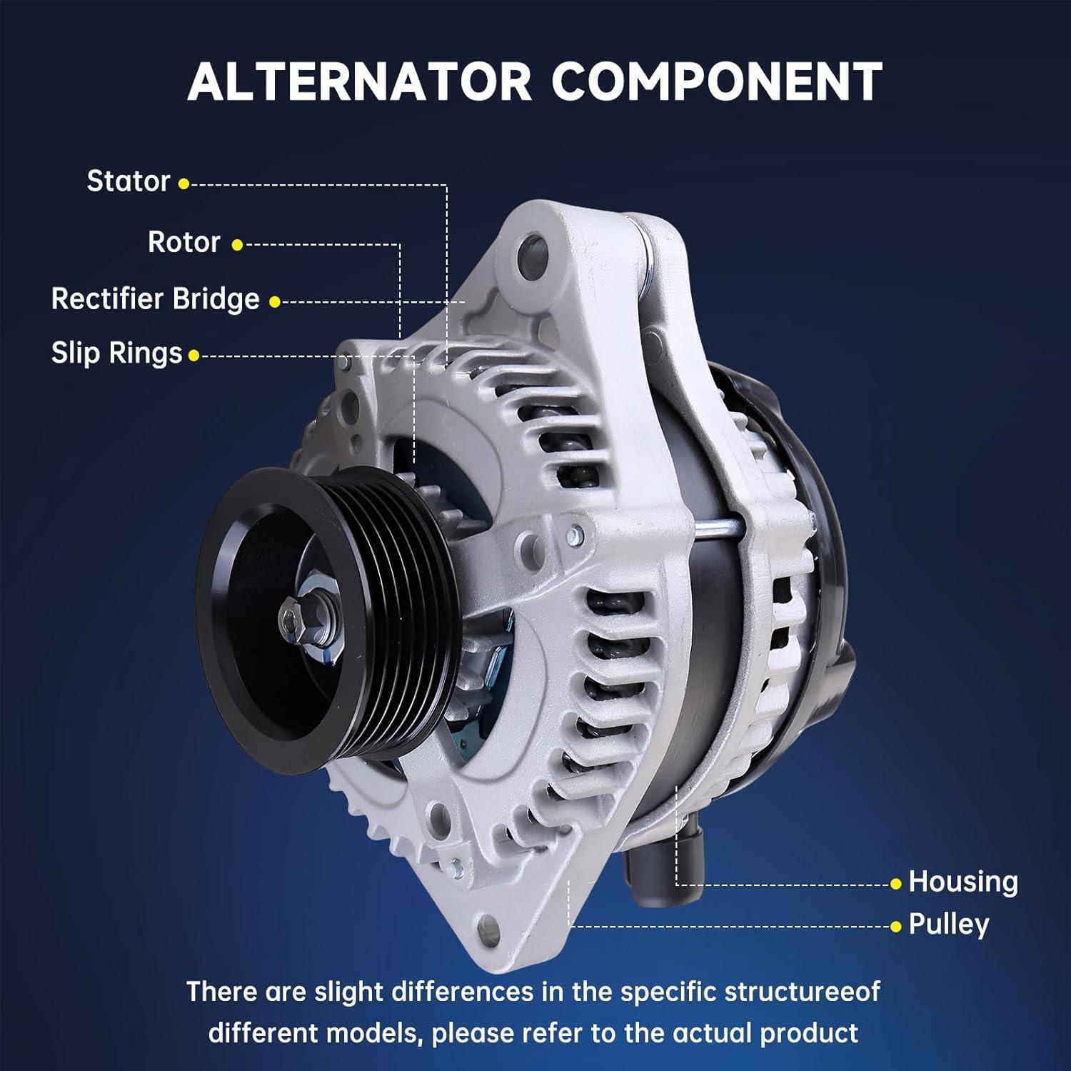 Alternador Alikali para Toyota Camry 2010-2011 2.5L 5.84kg