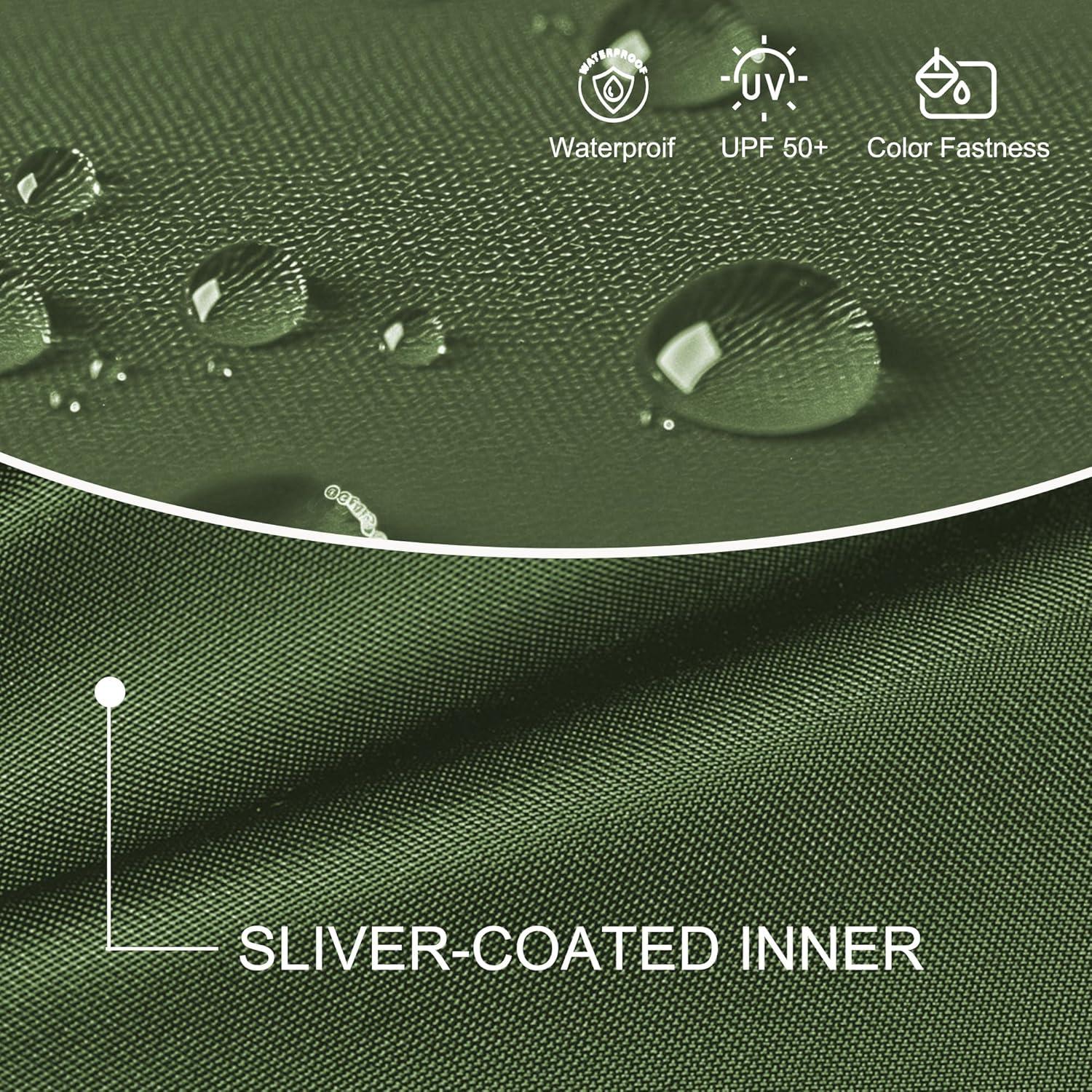 Carpa Canopy 3x3m Reljofum Verde con 3 Paredes Laterales