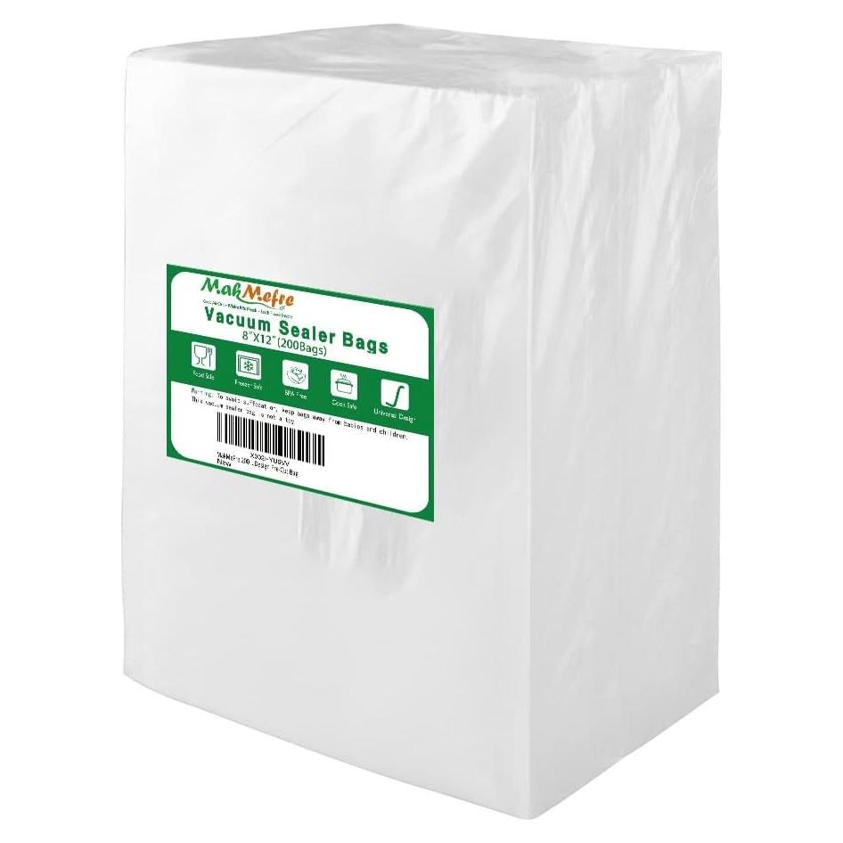 Bolsas de Sellado al Vacío MakMeFre 200 Unidades 20x30 cm
