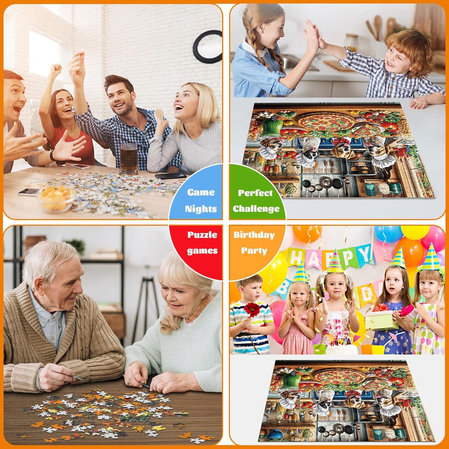 Rompecabezas 1000 Piezas TangMosaic Pizza de Perro Divertido