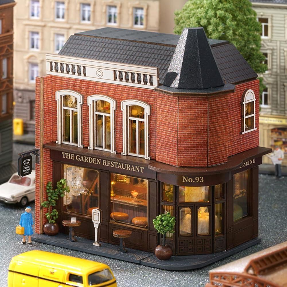 Kit Casa de Muñecas Madera DIY Montidey LED 1:100