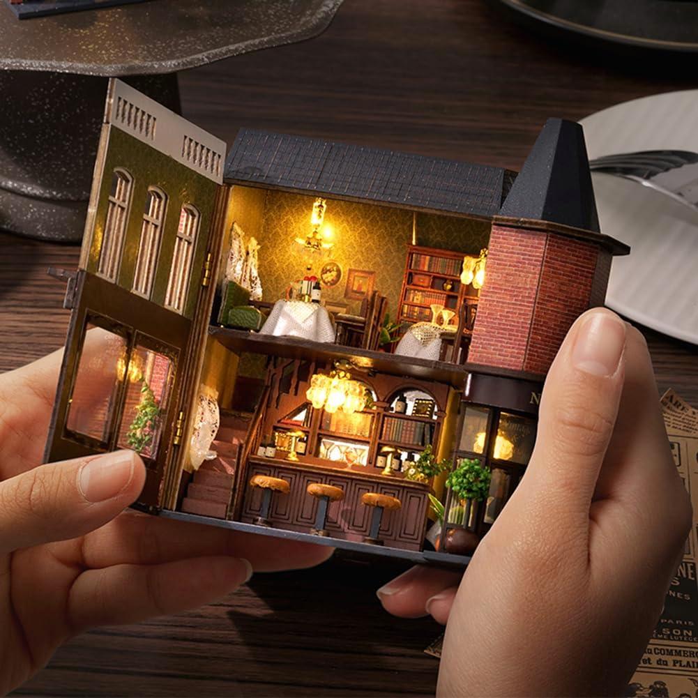 Kit Casa de Muñecas Madera DIY Montidey LED 1:100