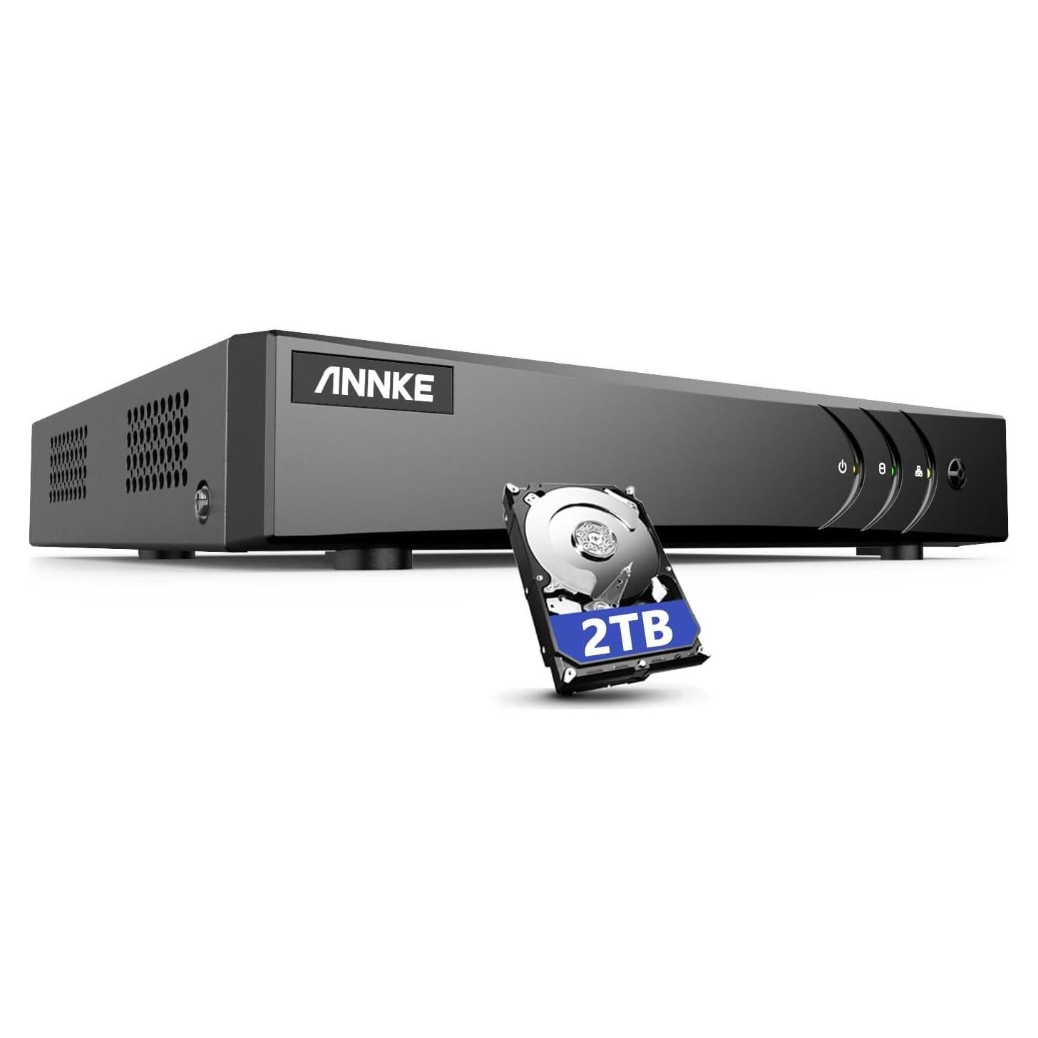Grabador DVR ANNKE 3K Lite 8CH 2TB Detección AI