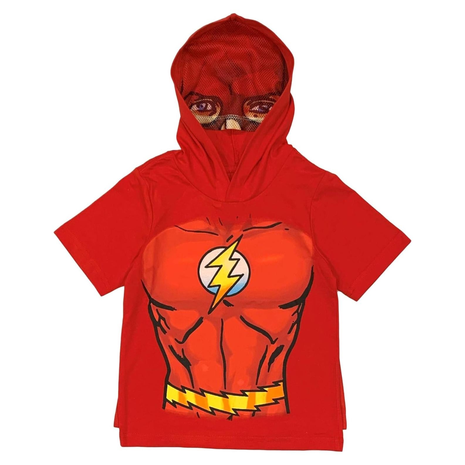 Camiseta de Superhéroe DC Comics para Niños con Capa y Máscara