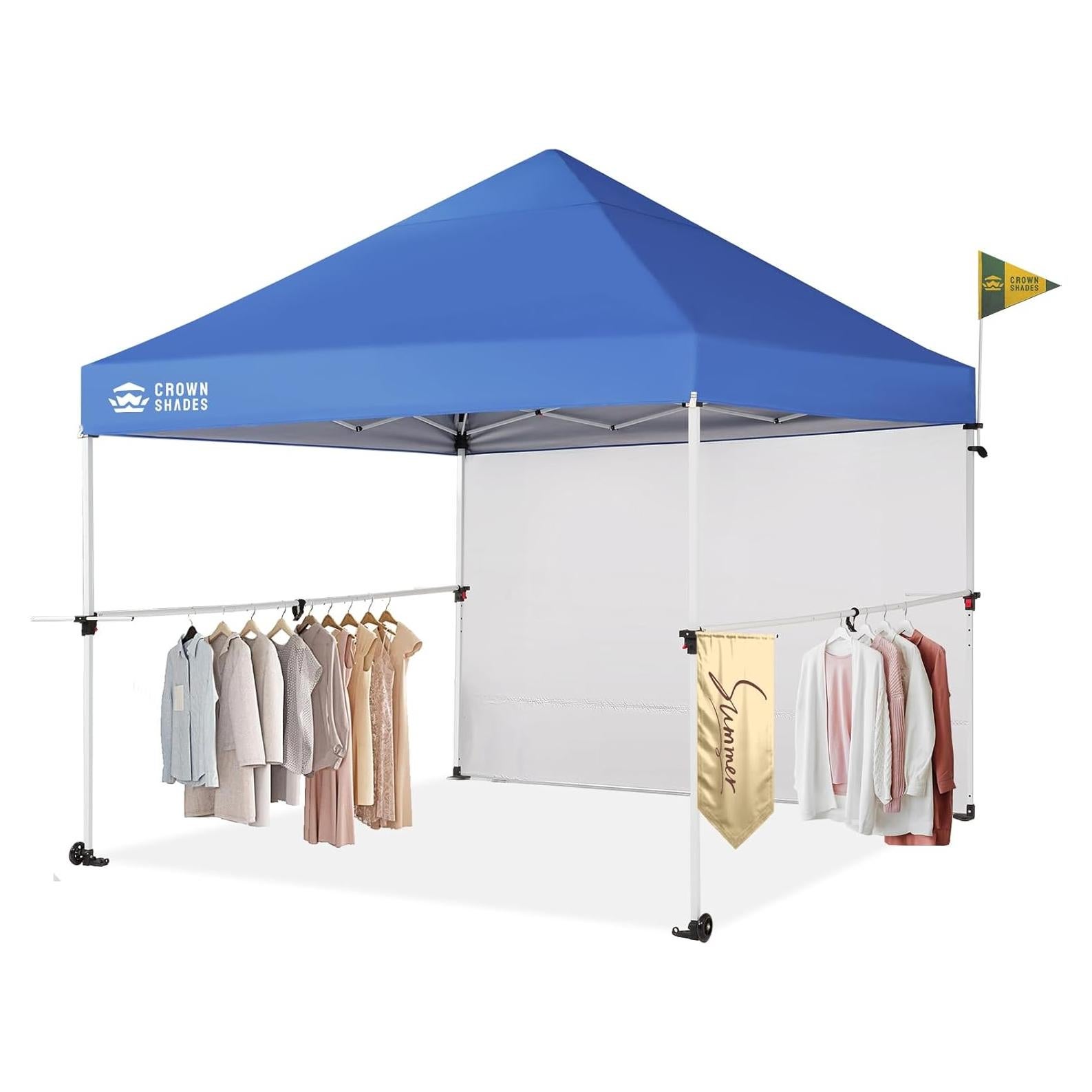 Carpa Plegable CROWN SHADES 3x3m Azul con Kit Comercial