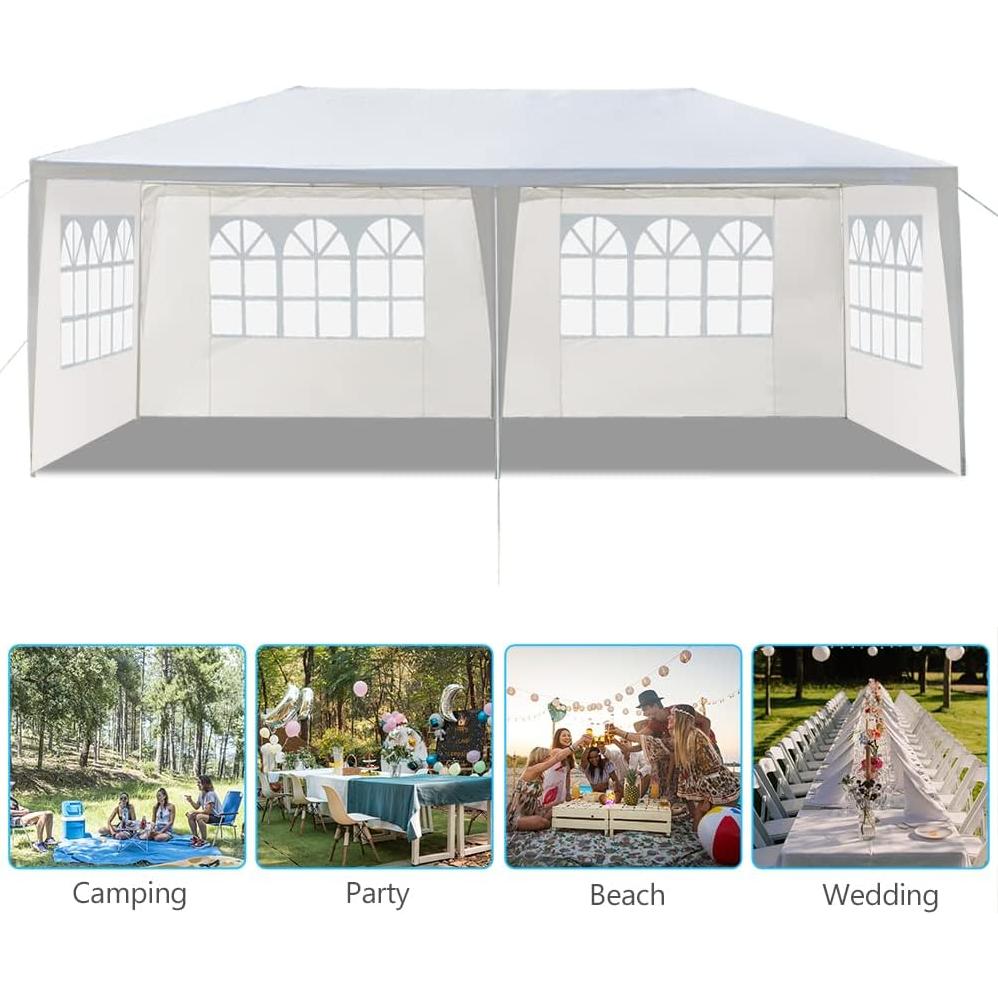 Carpa de Fiesta Kcelarec 3x6m Impermeable con Paredes Removibles