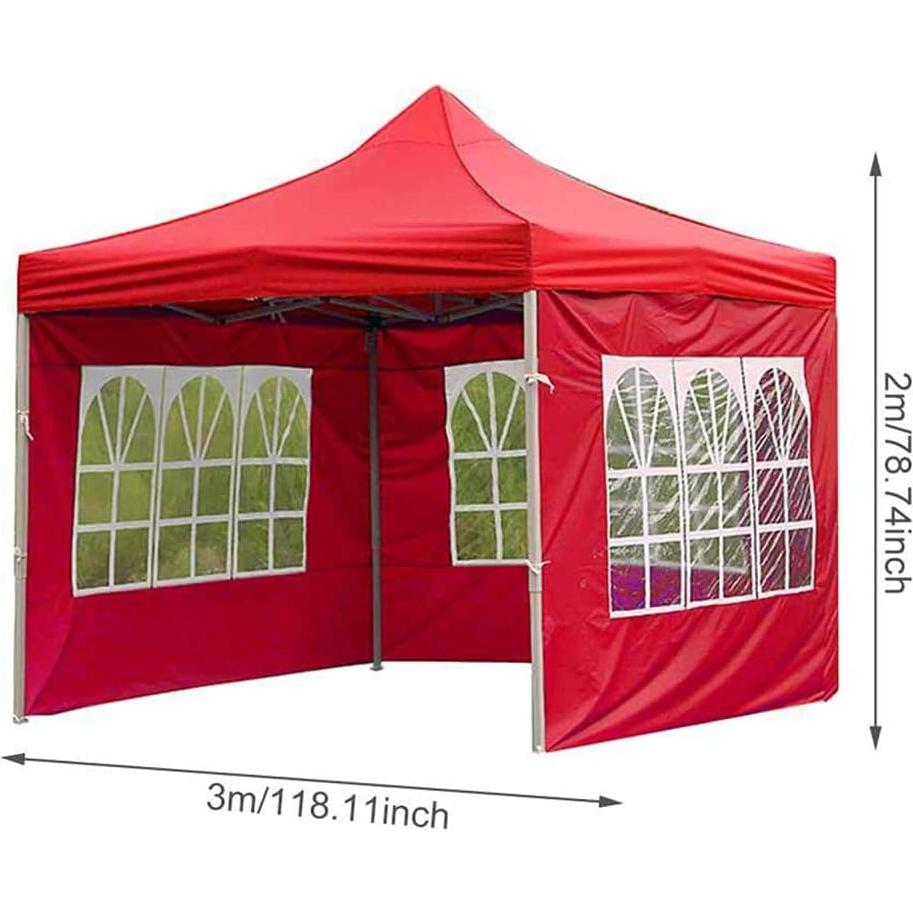 Cubierta Lateral de Carpa Juesi 2x3m Impermeable Roja