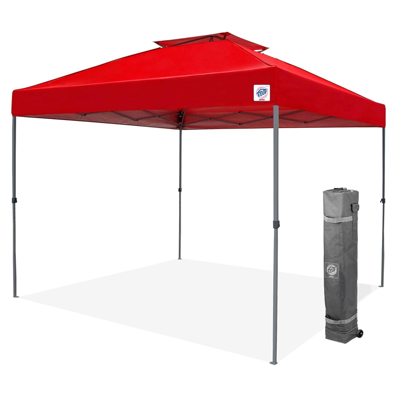 Toldo Plegable E-Z UP Patriot 3.05m x 3.05m Techo Rojo