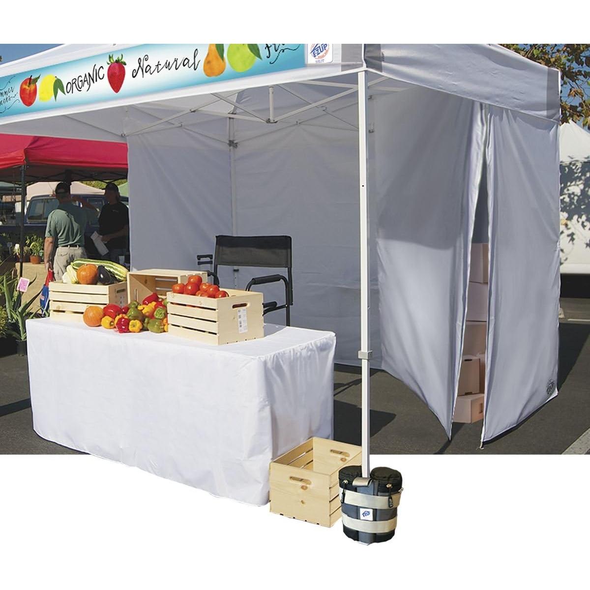 Pared Divisoria E-Z UP Triangular 1.52m x 1.52m x 2.13m Blanco