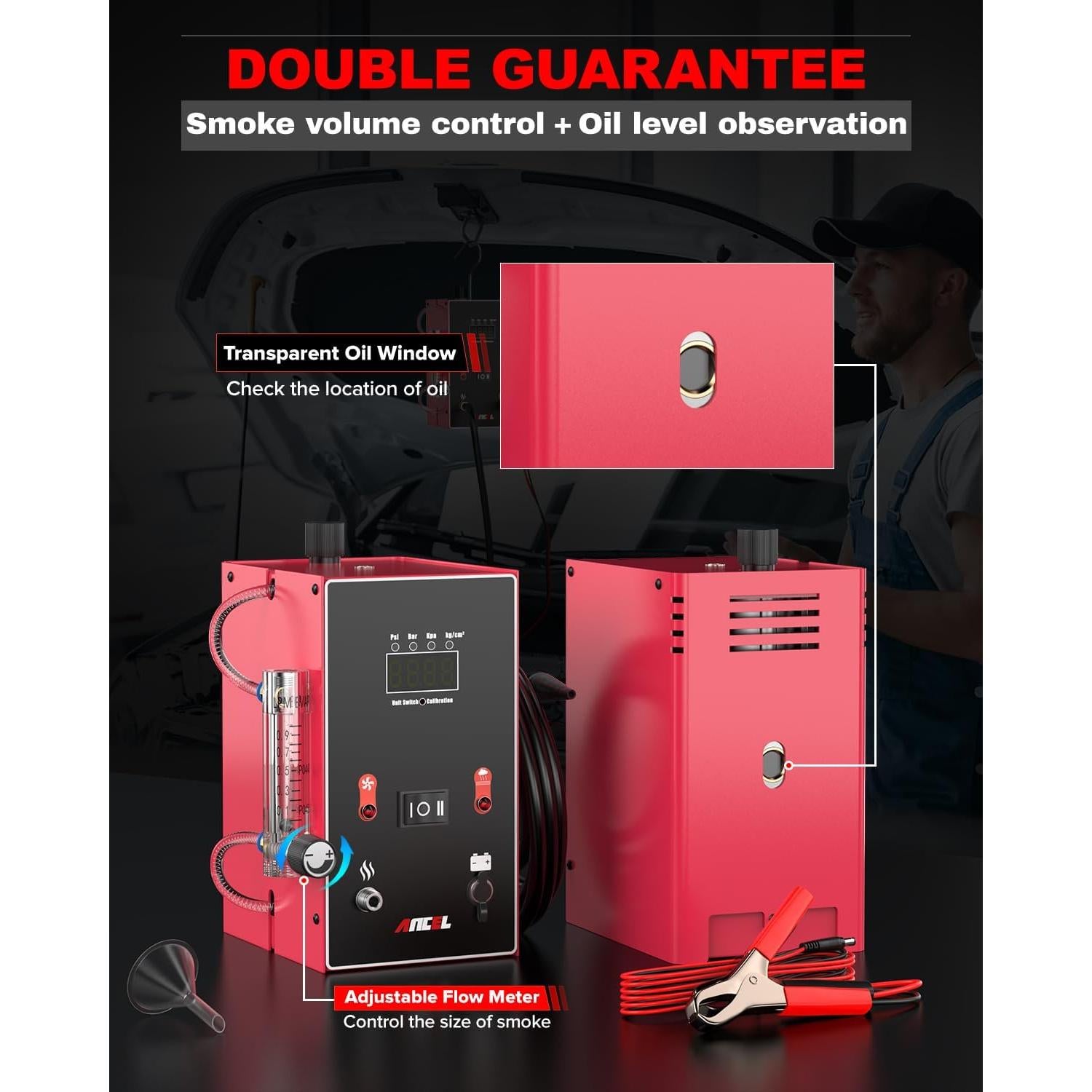 Máquina de Humo ANCEL L300 con Manómetro Digital 2.24kg