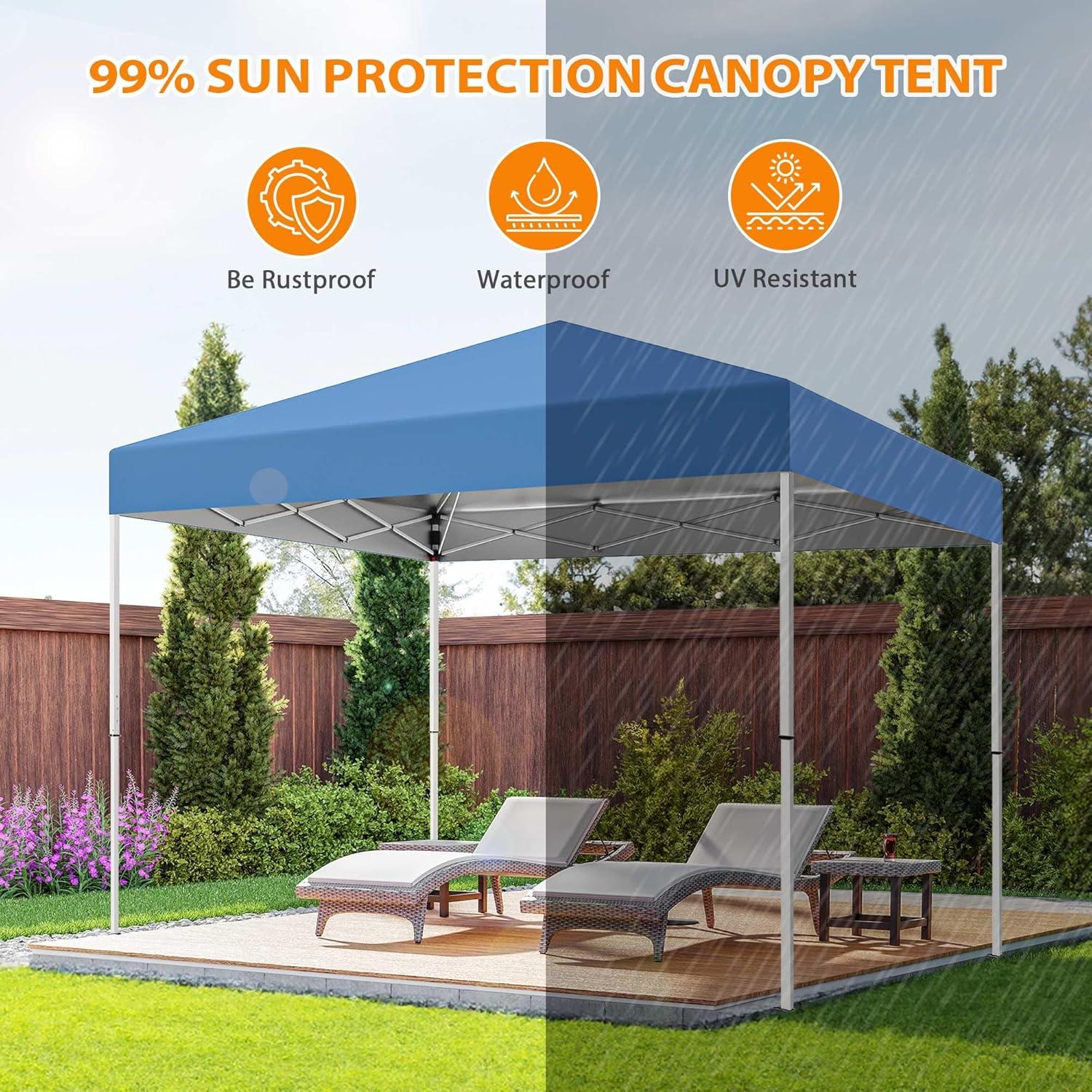 Carpa de Dosel Pop-Up Nova Microdermabrasion 3.05x3.05m Azul