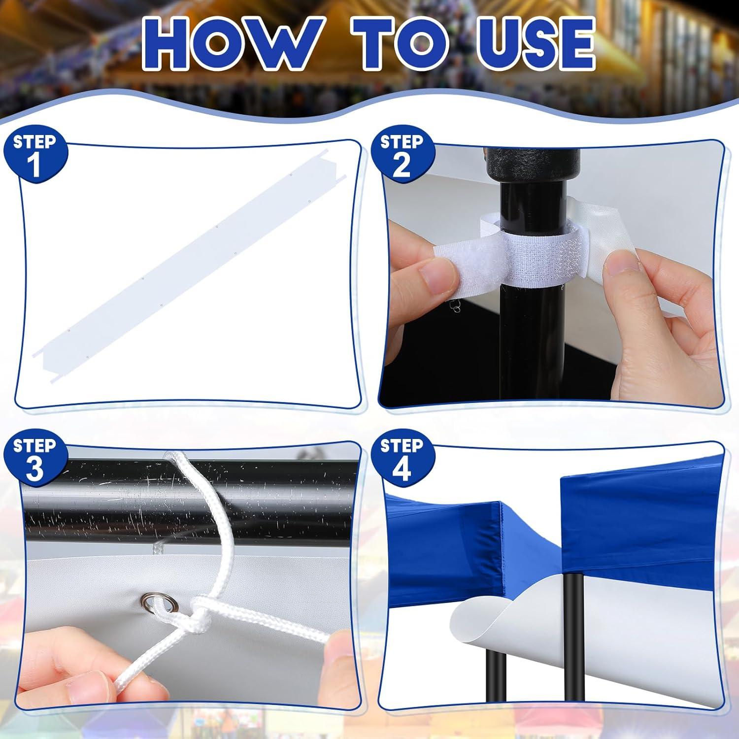 Canalón de Lluvia para Carpa Mindsoft 320x33cm Blanco - 2 Pcs