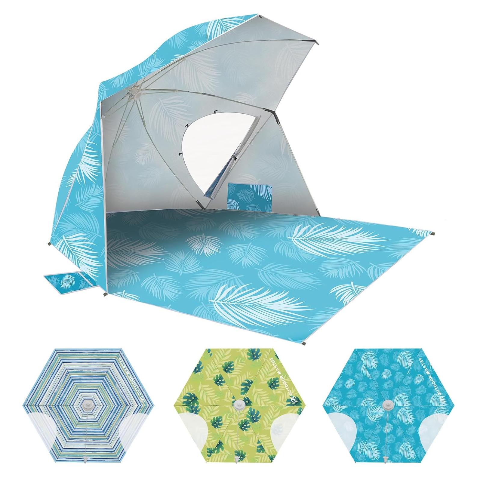 Sombrilla de Playa OutdoorMaster Pop Up 4 Personas UV 50+