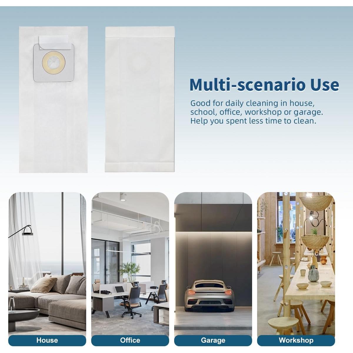 Paquete de 10 bolsas de aspiradora Leacheery Estilo 7