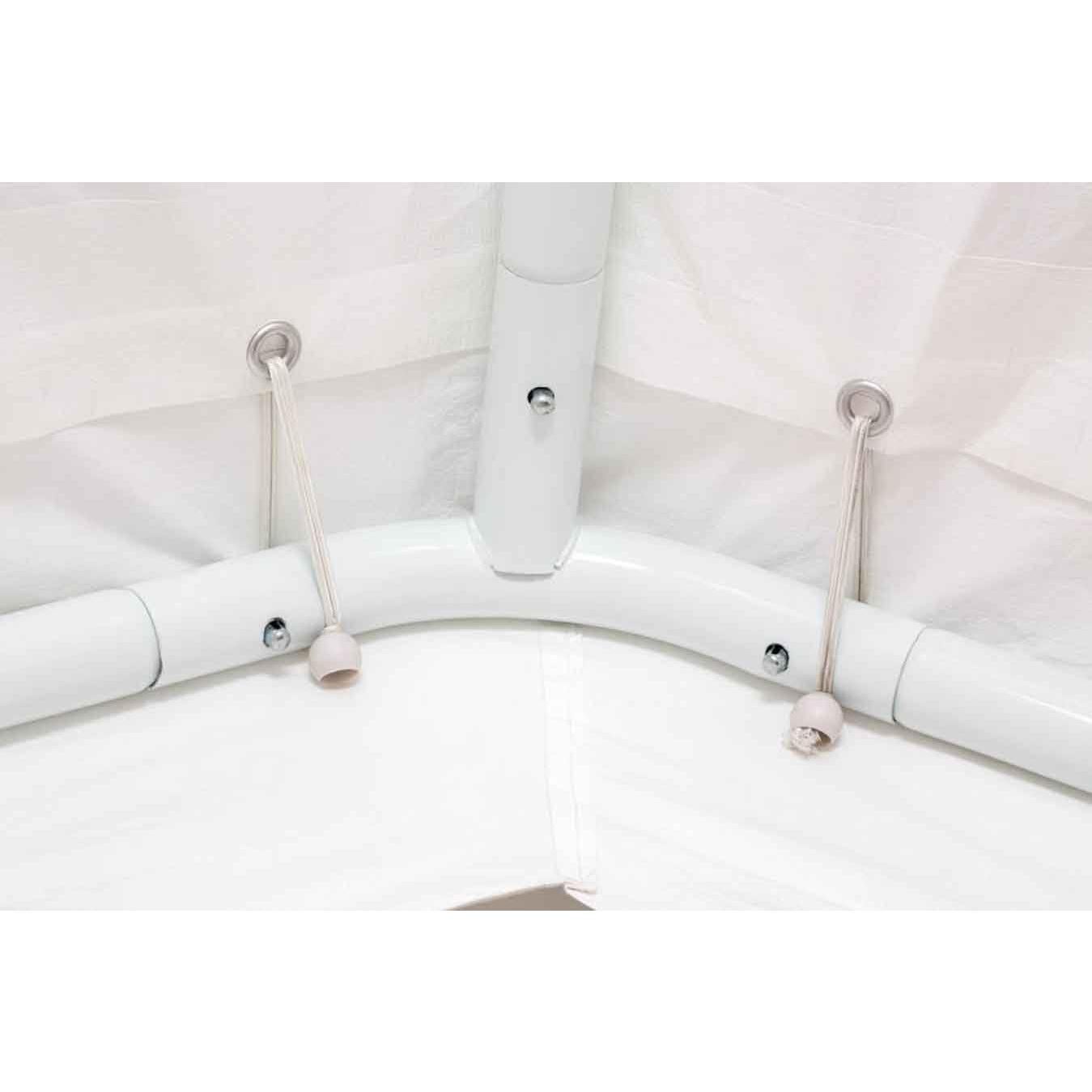 Impact 11' x 20' Portable Carport Garage Canopy, Outdoor Party Tent with 8 Dressed Legs, White