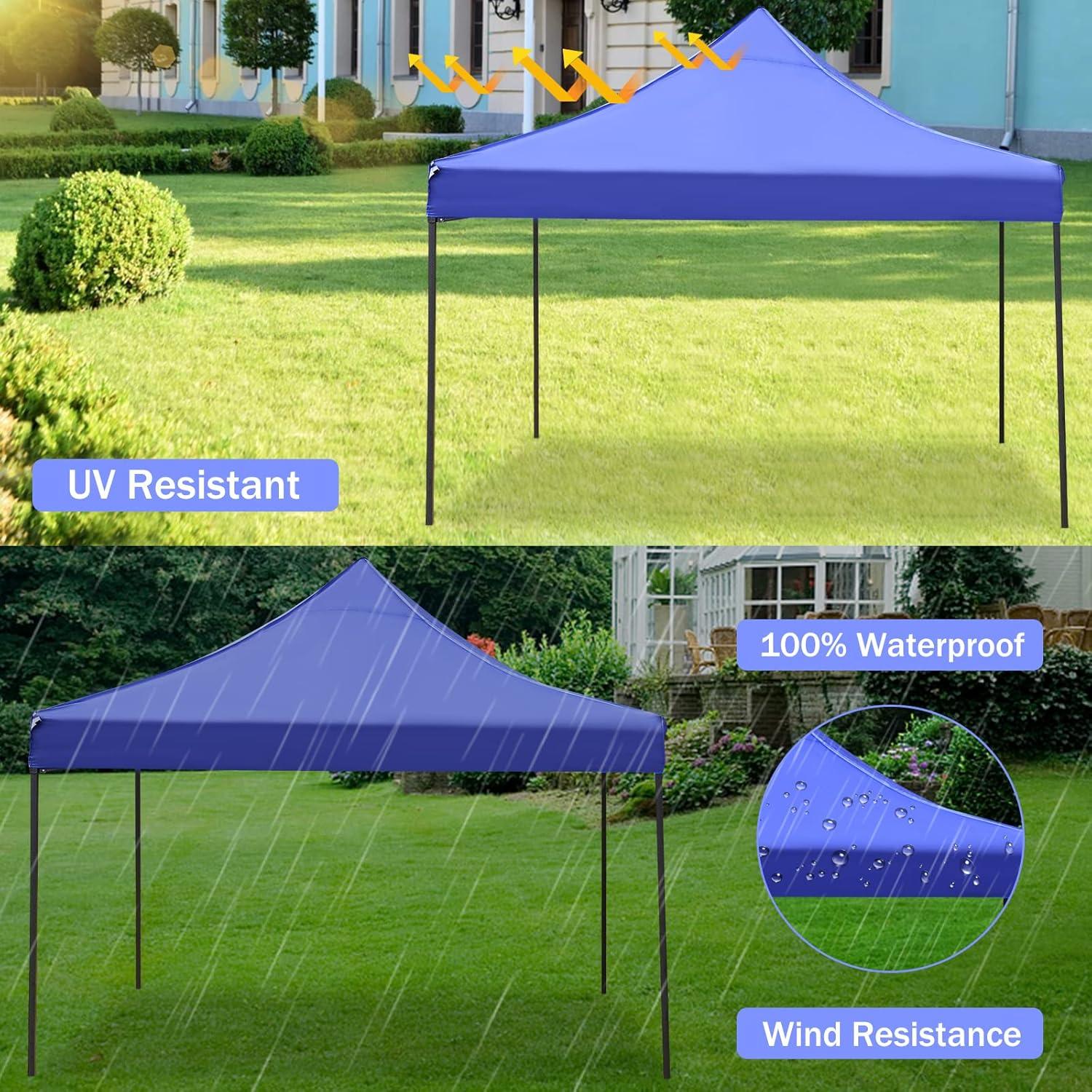 Carpa Plegable 3.05x3.05m Ckofgdsue Azul para Eventos