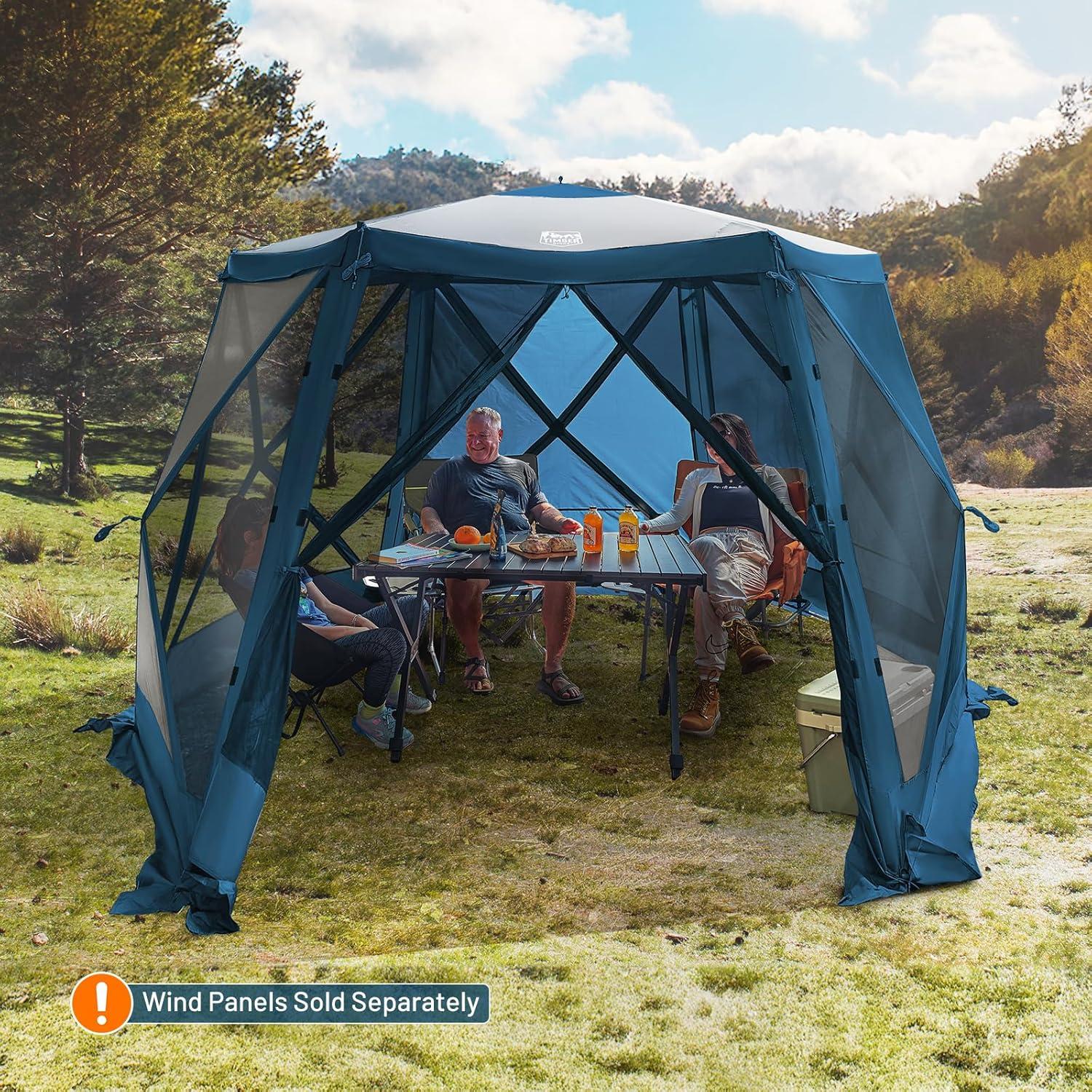 Gazebo Plegable Timber Ridge 3.69x3.20m para 6 Personas
